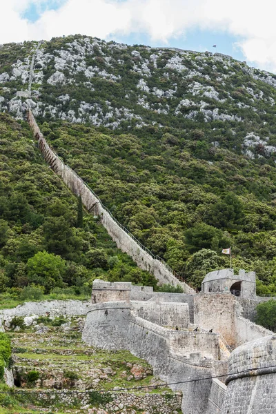 06 Μαΐου 2019. Φρούριο του Ston στην Κροατία, Ευρώπη — Φωτογραφία Αρχείου