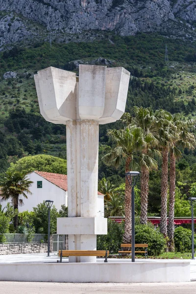 06 mei 2019. Zaostrog, Kroatië. Monument voor de nationale Liberat — Stockfoto