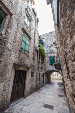 06 Mayıs 2019. Split, Hırvatistan. Split'in dar caddesi