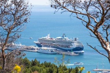 07 Mayıs 2019 Split, Hırvatistan. Split'teki turistik liman