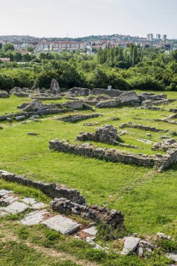 08 Mayıs 2019. Split, Hırvatistan. Solin'deki Selanik'in Roma kalıntıları