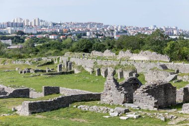 08 Mayıs 2019. Split, Hırvatistan. Solin'deki Selanik'in Roma kalıntıları