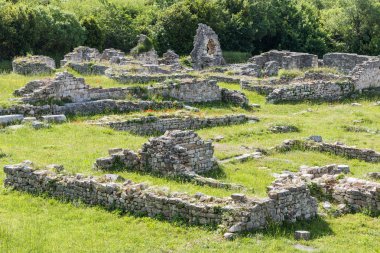 08 Mayıs 2019. Split, Hırvatistan. Solin'deki Selanik'in Roma kalıntıları