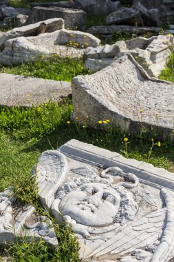 08 Mayıs 2019. Split, Hırvatistan. Solin'deki Selanik'in Roma kalıntıları