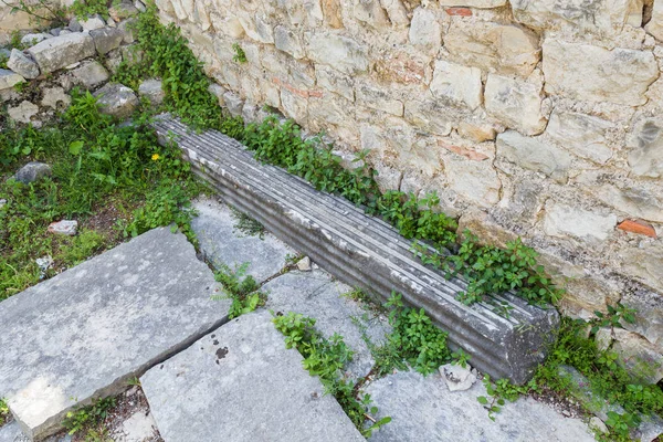 08 MAIO 2019. Split, Croácia. Ruínas romanas de Salona em Solin — Fotografia de Stock