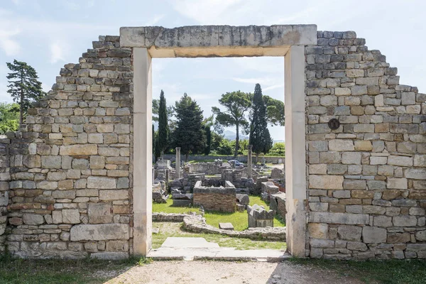 08 Mayıs 2019. Split, Hırvatistan. Solin'deki Selanik'in Roma kalıntıları — Stok fotoğraf