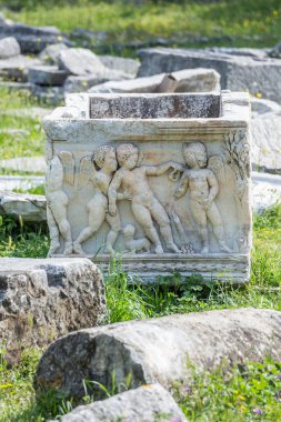 08 Mayıs 2019. Split, Hırvatistan. Solin'deki Selanik'in Roma kalıntıları