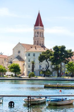 08 Mayıs 2019, Trogir, Hırvatistan. Katedral kulesi
