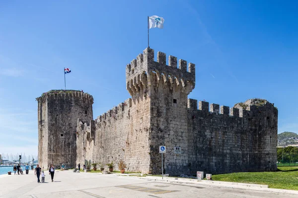 08 maja 2019, Trogir, Chorwacja. Zamek Kamerlengo — Zdjęcie stockowe