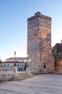 09 Mayıs 2019, Zadar, Hırvatistan. Kaptan Kulesi, Zadar, Hırvatistan