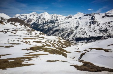 24 Mayıs 2019, Grossglockner Hohalpenstrasse, Avusturya. Panoramik görünüm