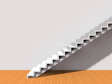 Duvar arka plan bina veya mimari metafor iş başarısı, büyüme, ilerleme veya başarı olarak kavramsal merdiven.