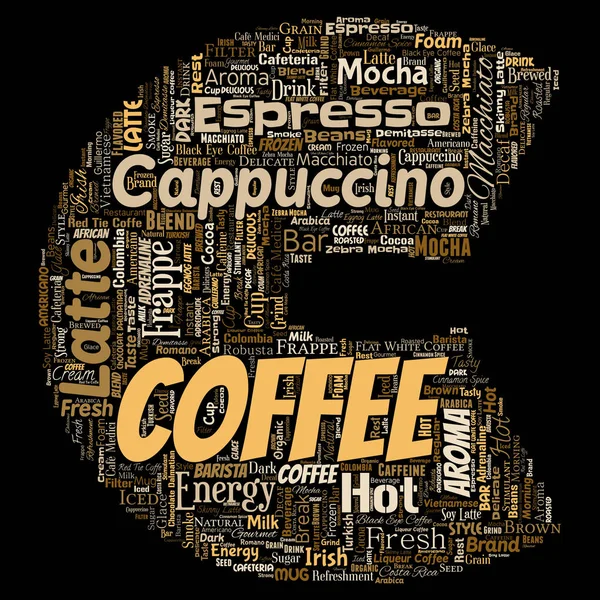 Vettoriale Concettuale Creativo Caldo Mattina Italiano Caffè Pausa Cappuccino Espresso — Vettoriale Stock