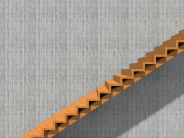 Sstairs duvar arka plan bina veya mimari metafor iş başarısı, büyüme, ilerleme veya başarı olarak.
