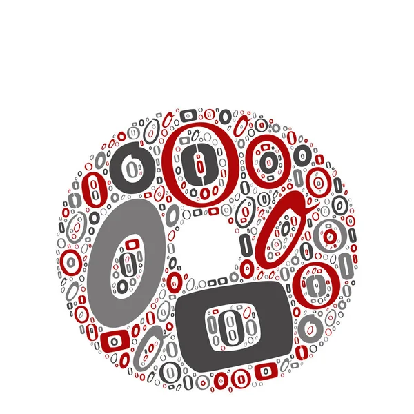 ベクトルの概念の赤、グレーと黒の遊び心のある面白い教育フォント製書簡集や白い背景で隔離の文字図形のグループ。学習要素の設計の現代アート アルファベット — ストックベクタ