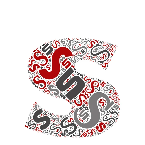 Διάνυσμα εννοιολογική κόκκινο, γκρι και μαύρο παιχνιδιάρικο αστεία εκπαίδευση γραμματοσειρά από επιστολή συλλογής ή ομάδα σχήματα χαρακτήρων που απομονώνονται σε λευκό φόντο. Ένα αλφάβητο μοντέρνας τέχνης μάθηση στοιχείο σχεδιασμού — Διανυσματικό Αρχείο
