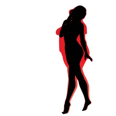Kavramsal şişman kilolu obez kadın vs fit sağlıklı vücut kilo kaybını takiben ince ya da diyet izole kas ince olan kadın. Fitness, beslenme veya şişmanlık obezite, sağlık siluet şekli