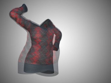 Kavramsal şişman kilolu obez kadın kazak elbise vs ince veya gri ince genç kadın diyet sağlıklı vücut kilo kaybını takiben uygun. Bir fitness, beslenme veya şişmanlık obezite sağlık şekil 3d çizim