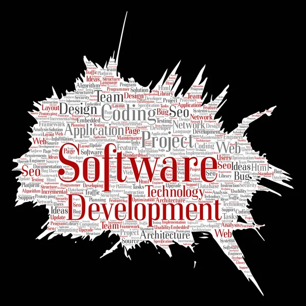 Progetto Sviluppo Software Concettuale Vettoriale Che Codifica Tecnologia Pennello Carta — Vettoriale Stock