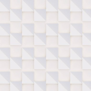 Sorunsuz 3d desen beyaz ve bej geometrik şekiller, yaratıcı arka plan veya ışık ve gölge yapılmış duvar kağıdı yüzey yaptı. Fütüristik dekoratif soyut doku tasarım, basit grafik öğeleri