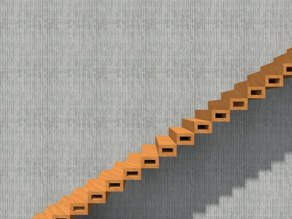 Концептуальная Лестница Фоне Стен Архитектура Метафора Успеха Бизнеса Роста Прогресса — стоковое фото