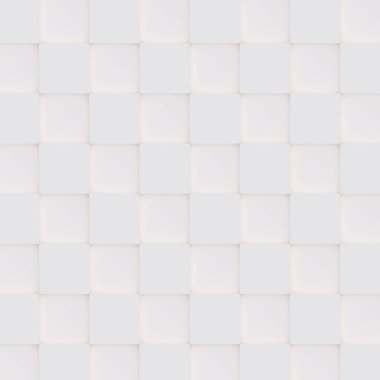 3D model beyaz ve bej geometrik şekillerden oluşan, ışık ve gölge yaratıcı arka plan veya duvar kağıdı düzleme yapılmış. Fütüristik sorunsuz dekoratif soyut doku tasarım