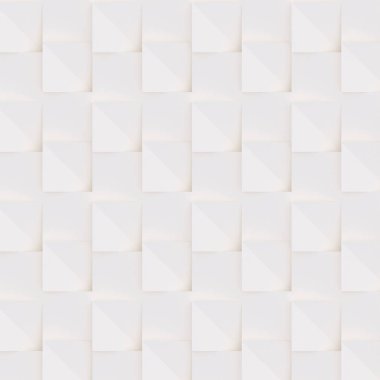 Sorunsuz 3d desen beyaz ve bej geometrik şekiller, yaratıcı arka plan veya ışık ve gölge yapılmış duvar kağıdı yüzey yaptı. Fütüristik dekoratif soyut doku tasarım, basit grafik öğeleri
