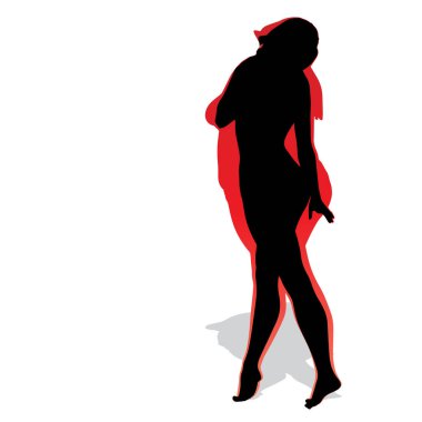Kavramsal şişman kilolu obez kadın vs ince sağlıklı vücut kilo kaybı ya da diyet, ince genç kadın sonra beyaz arka plan üzerinde izole kas uyum. Fitness, beslenme veya şişmanlık obezite, sağlık kavramı
