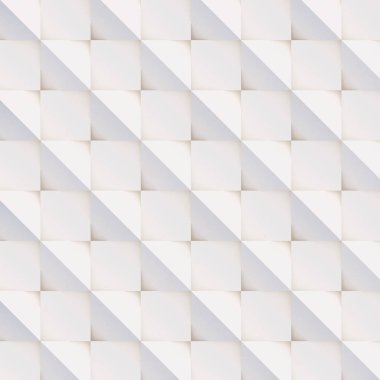Sorunsuz 3d desen beyaz ve bej geometrik şekiller, yaratıcı arka plan veya ışık ve gölge yapılmış duvar kağıdı yüzey yaptı. Fütüristik dekoratif soyut doku tasarım
