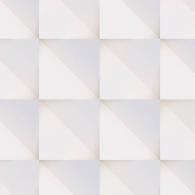 Sorunsuz 3d desen beyaz ve bej geometrik şekiller, yaratıcı arka plan veya ışık ve gölge yapılmış duvar kağıdı yüzey yaptı. Fütüristik dekoratif soyut doku tasarım, basit grafik öğesi