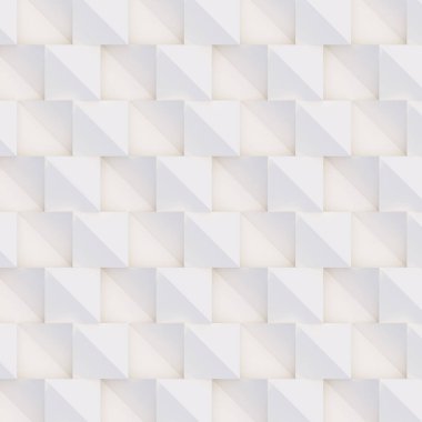 3D model beyaz ve bej geometrik şekillerden oluşan, ışık ve gölge yaratıcı arka plan veya duvar kağıdı düzleme yapılmış. Fütüristik sorunsuz dekoratif soyut doku tasarım, basit grafik öğeleri
