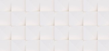 3D model beyaz ve bej geometrik şekillerden oluşan, ışık ve gölge yaratıcı arka plan veya duvar kağıdı düzleme yapılmış. Fütüristik sorunsuz dekoratif soyut doku tasarım, basit grafik öğeleri
