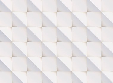 3D model beyaz ve bej geometrik şekillerden oluşan, ışık ve gölge yaratıcı arka plan veya duvar kağıdı düzleme yapılmış. Fütüristik sorunsuz dekoratif soyut doku tasarım