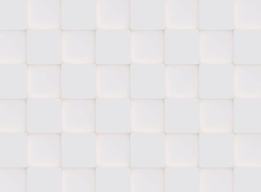 3D model beyaz ve bej geometrik şekillerden oluşan, ışık ve gölge yaratıcı arka plan veya duvar kağıdı düzleme yapılmış. Fütüristik sorunsuz dekoratif soyut doku tasarım