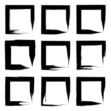 Koleksiyon veya set kare kare 