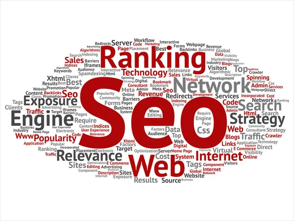 Conceptuele Zoekresultaten Zoekmachine Optimalisatie Top Rank Seo Abstracte Online Internet — Stockfoto