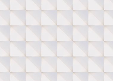 3D model beyaz ve bej geometrik şekillerden oluşan, ışık ve gölge yaratıcı arka plan veya duvar kağıdı düzleme yapılmış. Fütüristik sorunsuz dekoratif soyut doku tasarım, basit grafik öğeleri