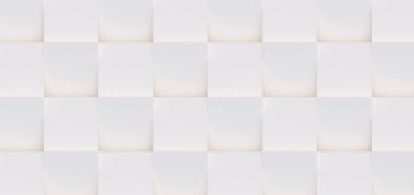 3D model beyaz ve bej geometrik şekillerden oluşan, ışık ve gölge yaratıcı arka plan veya duvar kağıdı düzleme yapılmış. Fütüristik sorunsuz dekoratif soyut doku tasarım, basit grafik öğeleri