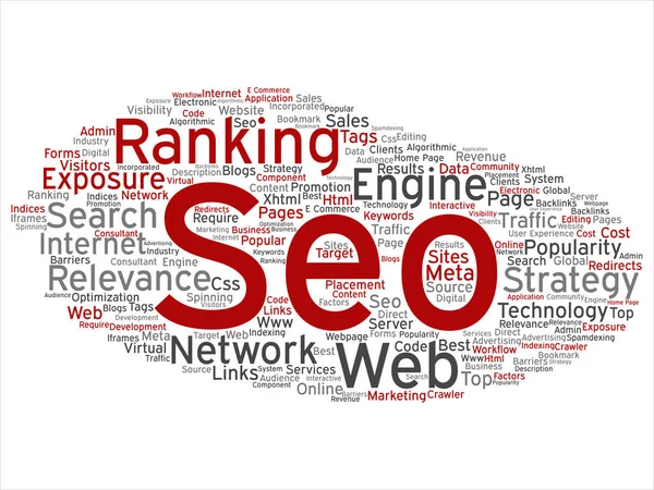 Resultados Pesquisa Conceituais Motor Otimização Top Rank Seo Abstrata Line — Fotografia de Stock