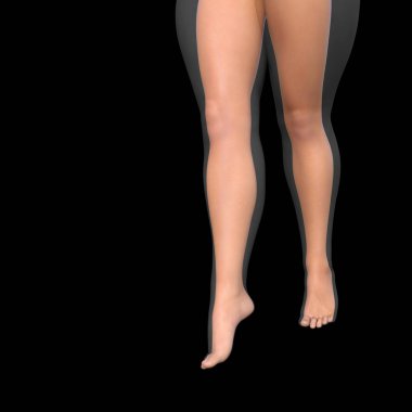 Kavram ya da kavramsal şişman kilolu vs ince zemin üzerine izole kas genç kadın ile diyet uygun