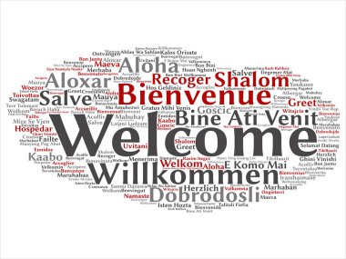 Kavram ya da kavramsal soyut hoş geldiniz ya da uluslararası kelime bulutu farklı dillerde veya çok dilli tebrik. Dünya, yabancı, dünya çapında seyahat, kolaj çevirmek, tatil turizm metin