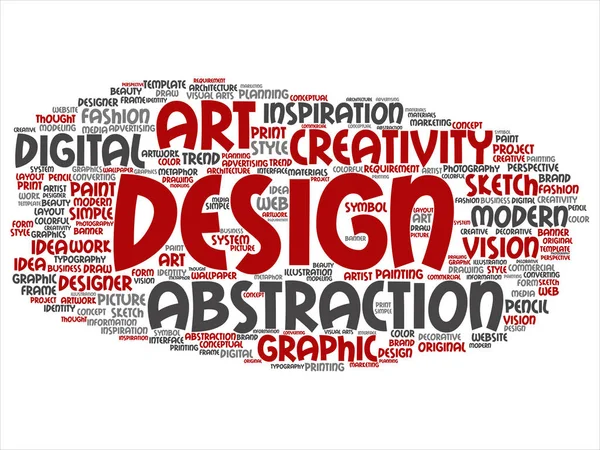 Concepto Creatividad Conceptual Arte Diseño Identidad Gráfica Palabra Visual Nube — Foto de Stock