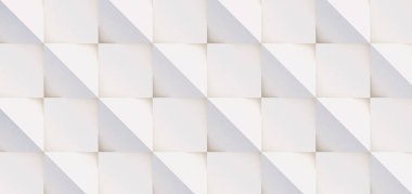 3D model beyaz ve bej geometrik şekillerden oluşan, ışık ve gölge yaratıcı arka plan veya duvar kağıdı düzleme yapılmış. Fütüristik sorunsuz dekoratif soyut doku tasarım, basit grafik öğeleri