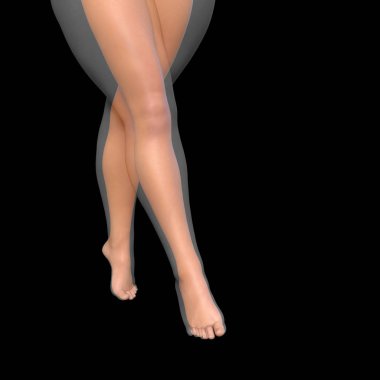 Kavram ya da kavramsal şişman kilolu vs ince zemin üzerine izole kas genç kadın ile diyet uygun