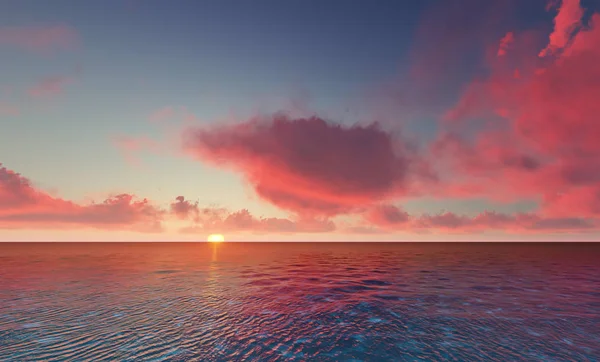ทะเลท ยบสงบธรรมชาต สวยงามก บคล นมหาสม ทรท สวยงามในสภาพแวดล อมเขตร อนท ดเจนล — ภาพถ่ายสต็อก
