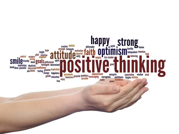 Konzept Oder Konzeptionelles Positives Denken Glückliche Oder Starke Haltung Abstrakte — Stockfoto