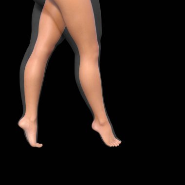 Kavram ya da kavramsal yağ, kilolu vs ince siyah arka plan üzerine genç kadın vücut uygun