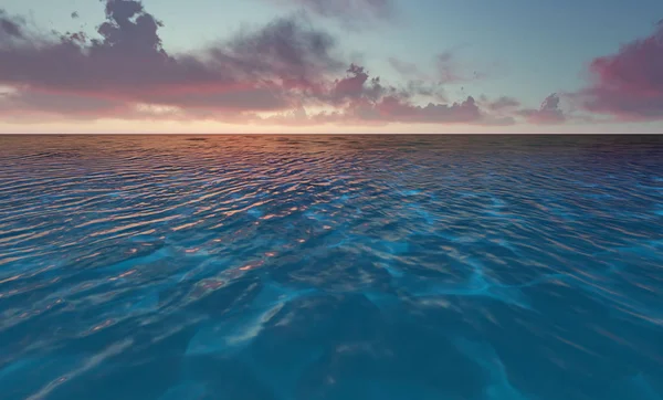 Lugna Naturliga Semester Seascape Med Natursköna Havsvågor Tropisk Miljö — Stockfoto