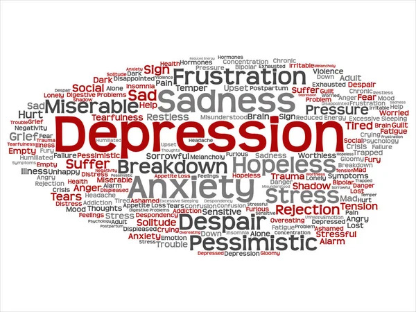 Koncept Eller Begreppsmässig Depression Eller Mental Emotionell Störning Problem Abstrakt — Stockfoto