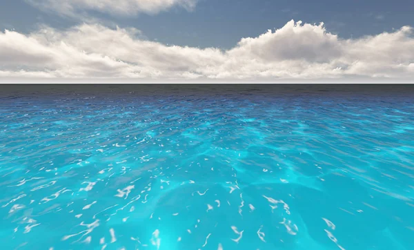 Lugna Naturliga Semester Seascape Med Natursköna Havsvågor Tropisk Miljö — Stockfoto